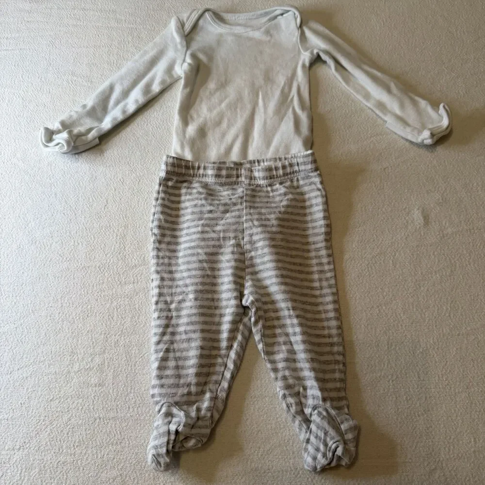 Lot Of 3 Sleepers Burts Bees Carter’s Mighty Goods 0-3 Month Sleeping Suit